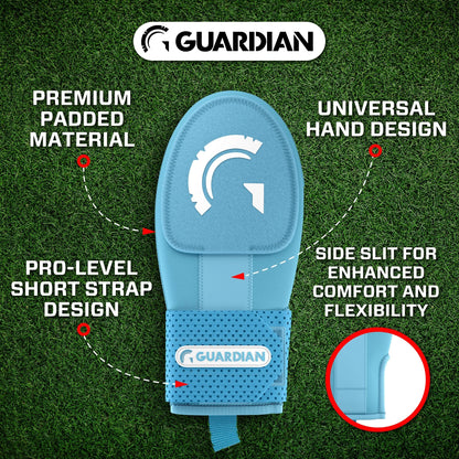 Guardian Baseball Adult Sliding Mitt Columbia Blue, original manufacturer product photo