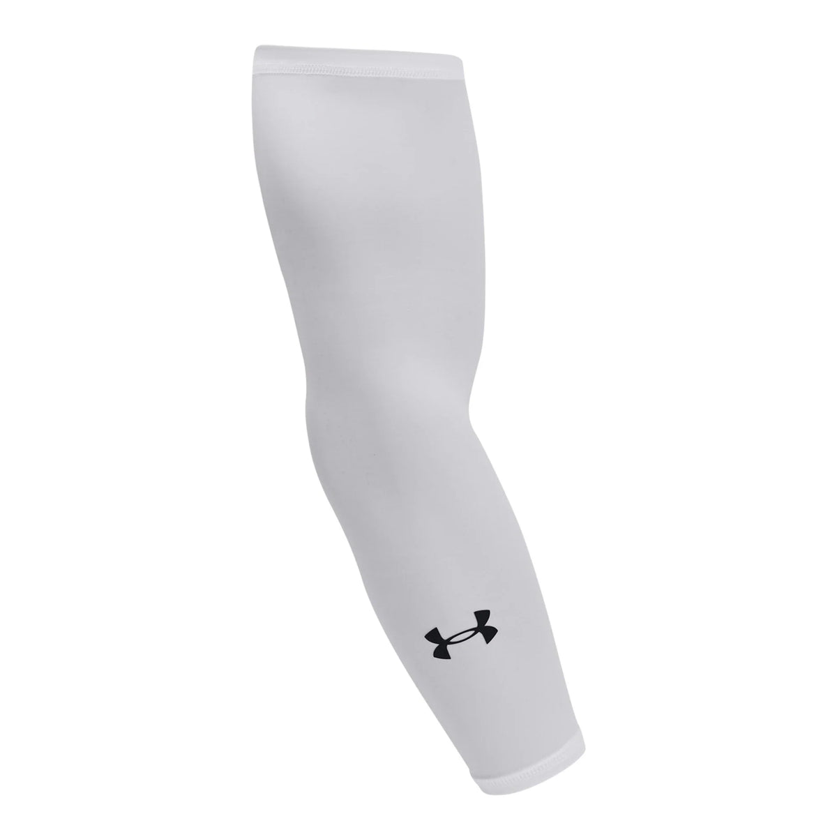Under Armour UA Team Unisex Arm Sleeve White/Black style 1388085-100, authentic manufacturer photo, 2000x2000