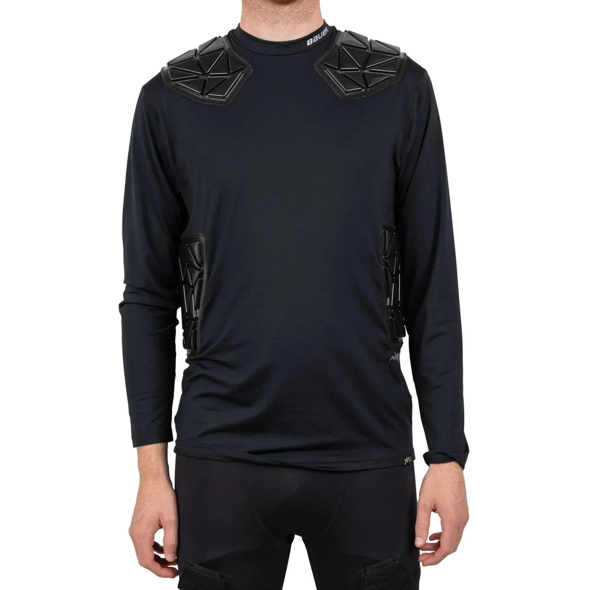 Bauer Elite Padded Senior Goalie Long Sleeve Shirt, authentic product photo, clean white background, 2000 x 2000