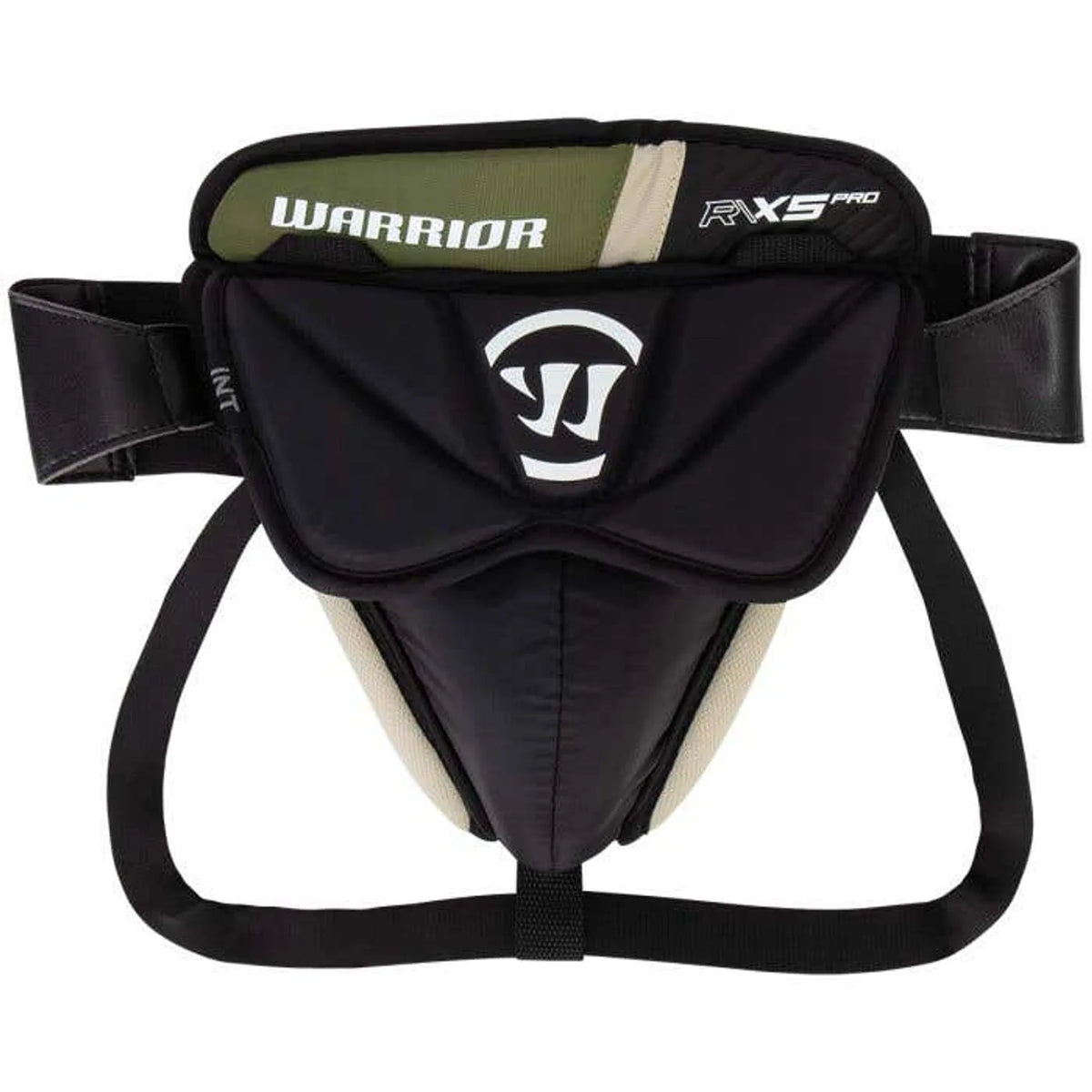Warrior Ritual X5 Pro Intermediate Goalie Jock – front, pure white background 2000 x 2000