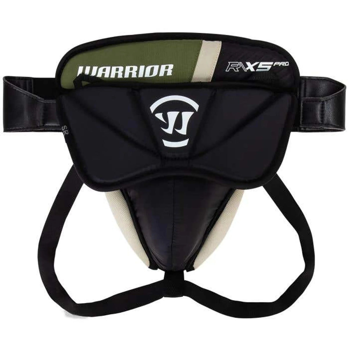 Warrior Ritual X5 Pro Senior Goalie Jock – front, pure white background 2000 x 2000