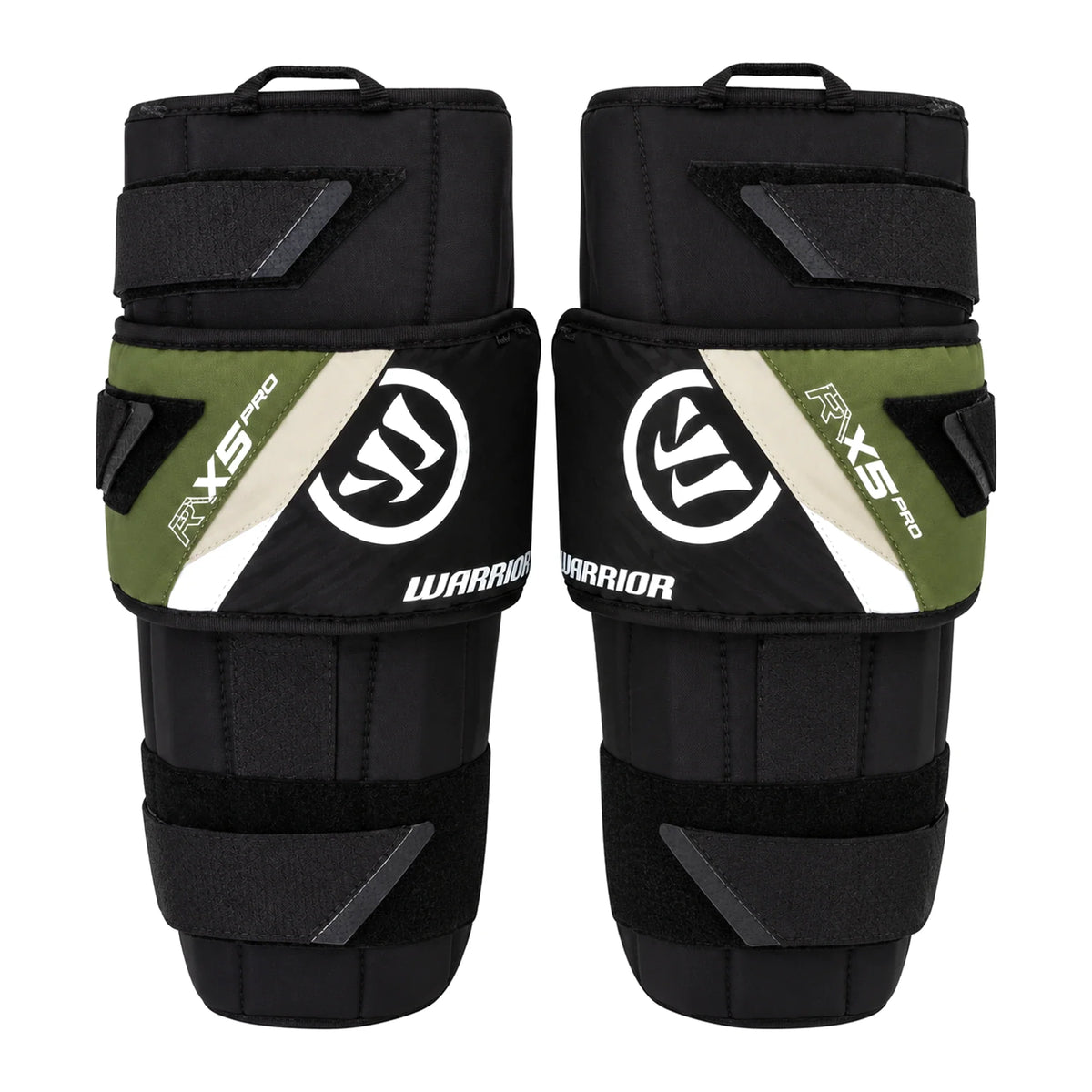 Warrior Ritual X5 Pro Senior Goalie Knee Pads - white background product photo (2000 x 2000)