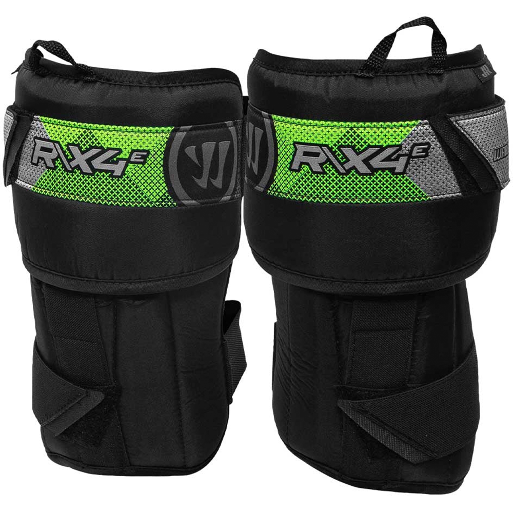 Warrior Ritual X4 E Senior Goalie Knee Guards - front product view
